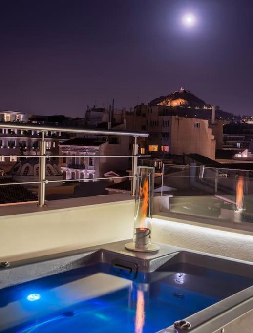 Apartamento Heated Plunge Pool & Firepit Acropolis Penthouse Atenas Exterior foto