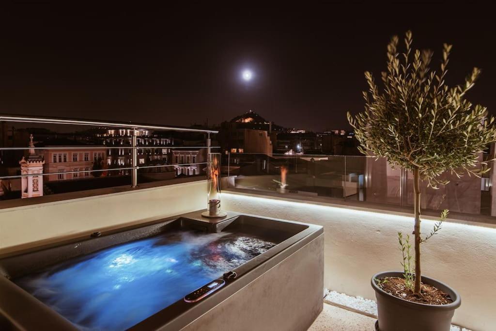 Apartamento Heated Plunge Pool & Firepit Acropolis Penthouse Atenas Exterior foto