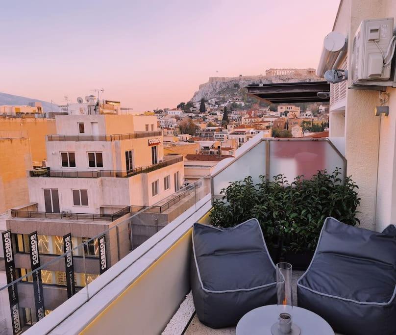 Apartamento Heated Plunge Pool & Firepit Acropolis Penthouse Atenas Exterior foto